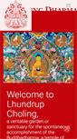 Mobile Screenshot of lhundrupcholing.org