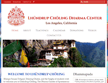 Tablet Screenshot of lhundrupcholing.com